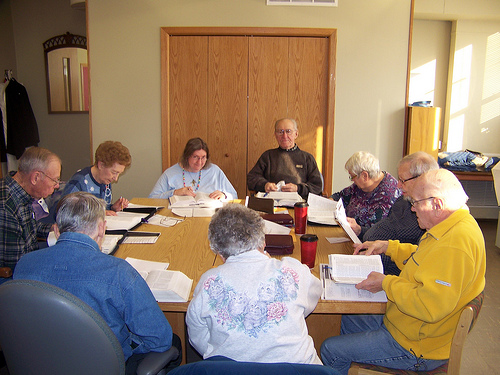 home adult bible study group